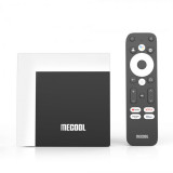 Cumpara ieftin TV Box Mecool KM7 Plus Smart Media Player Negru cu alb, 4K, 2GB RAM, 16GB ROM, Android 11, Amlogic S905Y4 Quad Core A35, Google Assistant