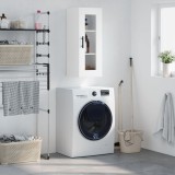 vidaXL Dulap montat pe perete, alb, 34,5x34x90 cm 828932