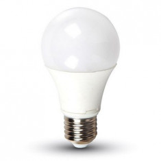 Bec LED E27 9W alb cald V-TAC, A60 2700K foto
