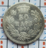 Serbia 50 para 1904 argint - Petar I - km 24 - A010, Europa