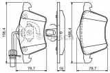 Set placute frana,frana disc FORD GALAXY (WGR) (1995 - 2006) BOSCH 0 986 494 390