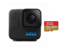 Bundle camera de actiune GoPro H11B MINI, 5.3K60Chesty, Handler, Adhesive