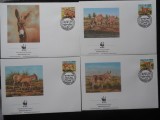 Sudan-WWF Magarusi-set complet FDC