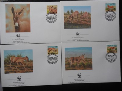 Sudan-WWF Magarusi-set complet FDC foto