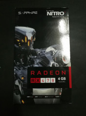 Placa video Sapphire Radeon RX 470 NITRO+ OC 4GB 256-bit BackPlate foto