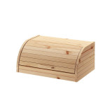 Cutie lemn pentru paine, 40 x 26 x 17 cm, bej