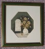 3 tablouri Goblen vintage din ciclul Orhidee in vaze, 80 cm, lucrate manual