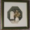 3 tablouri Goblen vintage din ciclul Orhidee in vaze, 80 cm, lucrate manual