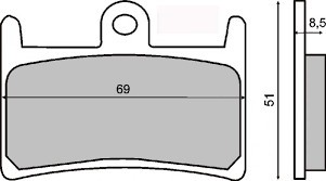 Placute frana sinter Yamaha FZR 600 RN Genesis 4MH2 4MH 4MH-005101 - 1995 TRW MC... Cod Produs: MX_NEW 7873383MA foto