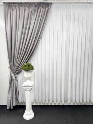 Draperie Osaka, gri foto