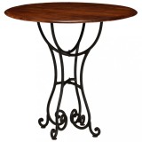vidaXL Masă bucătărie, lemn masiv acacia cu finisaj tip miere, 80x76cm