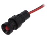 Lampa LED Control POLAM-ELTA 220V DC IP40 Lumina Intermitenta Plastic Negru Montare &Oslash;11mm