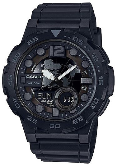 Ceas Barbati, Casio, Collection AEQ AEQ-100W-1B - Marime universala