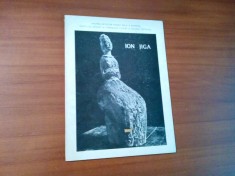 ION JIGA (autograf) - Expozitie de Sculptura si Desen - Sala Dalles,1989
