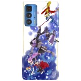 Husa compatibila cu Motorola Moto G51 5G model Fate Stay Night, Silicon, TPU, Viceversa, Transparent, Carcasa