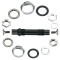 Butuc Pedalier BMX Neco B899W, Negru-Argintiu Ultimate FactoryBikes