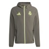 Real Madrid geacă de bărbați cu glugă Vis Tech Travel green - S, Adidas