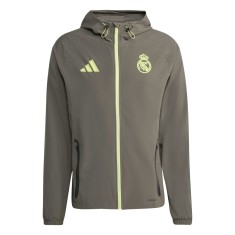 Real Madrid geacă de bărbați cu glugă Vis Tech Travel green - XL