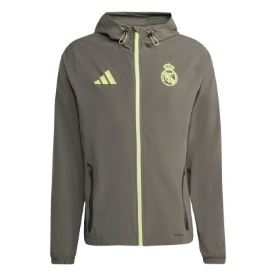 Real Madrid geacă de bărbați cu glugă Vis Tech Travel green - S foto