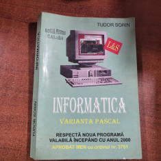 Informatica.Manual pentru clasa a IX a .Varianta Pascal de Tudor Sorin