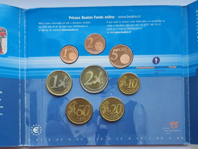 Set monetarie 2005 Olanda UNC km 234-241 Charity set Princess Beatrix fonds M01 foto