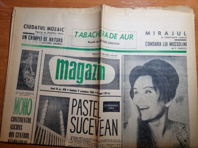 magazin 9 octombrie 1965-art.foto orasul suceava,stela popescu,fotbal CSMS iasi foto