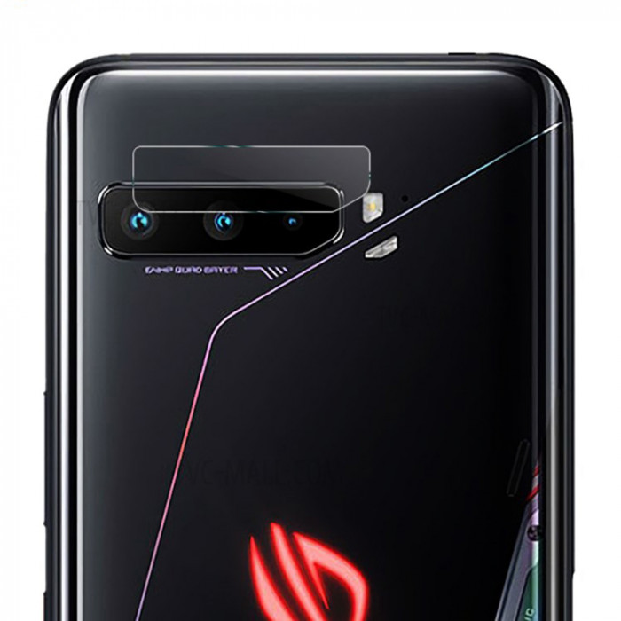 Folie Camera pentru Asus ROG Phone 3 Strix / Rog Phone 3 ZS661KS, Mocolo Full Clear Camera Glass, Clear