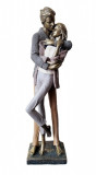 Cumpara ieftin Statueta decorativa, Cuplu Indragostiti, Argintiu, 44 cm, DVH004
