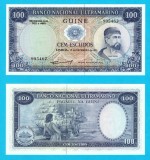 Guineea Portugheza (pick 45) 100 Escudos 1971 UNC serie: 995462; Nuno Trist&atilde;o