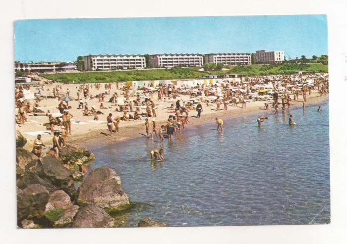 RF47 -Carte Postala- Mangalia,plaja, circulata 1970