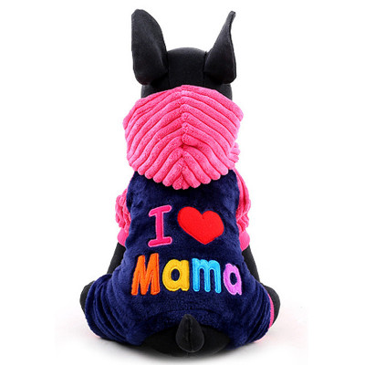 Bluza I Love Mama, calduroasa, pufoasa XL Roz foto