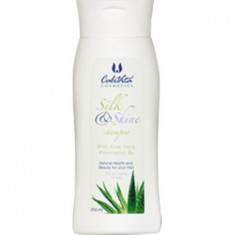 Sampon cu aloe vera si provitamina B5 pentru par deteriorat, Silk Shine Shampoo, 250 ml, CaliVita foto