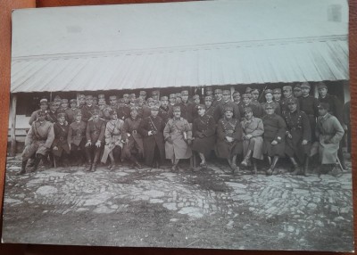Fotografie, grup de militari, perioada intebelica, fotograf necunoscut foto
