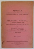 ANALELE ASOCIATIUNII INVATATORILOR ROMANI DIN ARDEAL , BANAT SI PARTILE UNGURENE , PROCESUL VERBAL AL CONGRESULUI ...SI STATUTELE , 1919