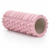 Rola pentru masaj si stretching din spuma EVA, 33 x 14 cm, roz