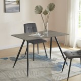 Masa bucatarie Fitjar 120x70x75cm efect beton negru [en.casa] HausGarden Leisure, [en.casa]