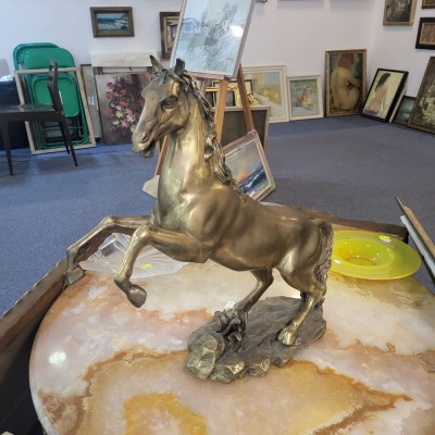 Statuetă Marly horse - alama foto