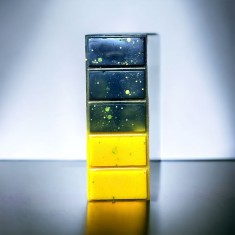 Tableta din ceara naturala de soia parfumata - Golden Opulence , handmade 50 g