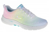 Pantofi pentru adidași Skechers Go Walk 6 - Vibrant Energy 124520-WMLT alb, 36