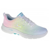 Pantofi pentru adidași Skechers Go Walk 6 - Vibrant Energy 124520-WMLT alb