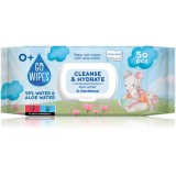 GoWipes Cleanse &amp; Hydrate servetele delicate pentru copii pentru piele sensibila aloe vera 0+ 50 buc