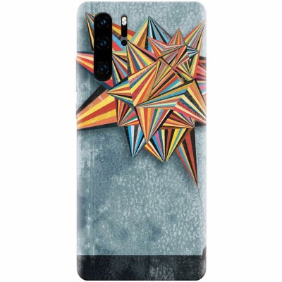 Husa silicon pentru Huawei P30 Pro, Abstract Colorful Balloon Triangles foto