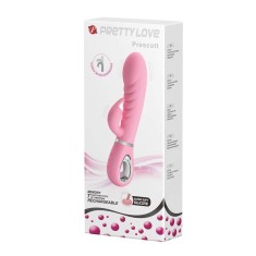 Prescott - Vibrator iepuraș, roz, 20 cm