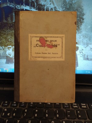 Statutele Băncii Cuza Vodă sat Brusturi com Poeana jud. Suceava Craiova 1912 201 foto