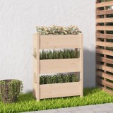 Jardiniera, 77x25x104,5 cm, lemn masiv de pin GartenMobel Dekor, vidaXL