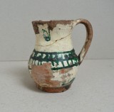 Cana de ceramica glazurata Sibiu sec 18-19