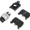 Comutator Rotativ Negru 22mm 3 Pozitii IP65