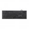 Tastatura cu fir Anzano Hama, USB, 113 taste, layout RO, cablu 140 cm, banda luminoasa, Negru