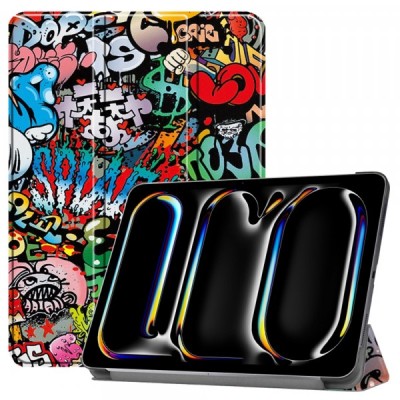 Husa pentru Apple iPad Pro 13 (2024), Techsuit, FoldPro Urban Vibe, Multicolor foto