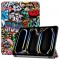 Husa pentru Apple iPad Pro 13 (2024), Techsuit, FoldPro Urban Vibe, Multicolor